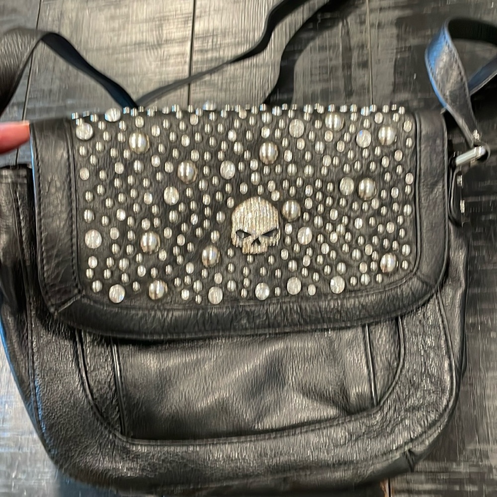 Genuine Harley Davidson leather purse
